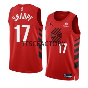 Dres Portland Trail Blazers Shaedon Sharpe 17 Nike 2022-23 Statement Edition Crvena Swingman - Muške